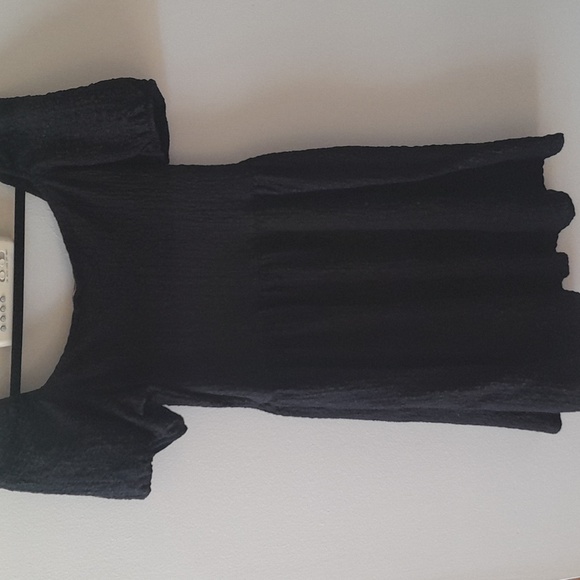 Textured Black Dress - Picture 3 of 3